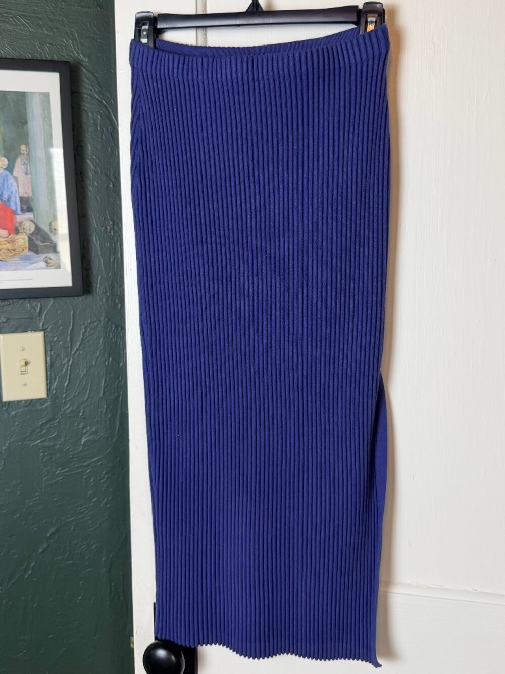 Open Edit Midi Skirt | Size Small | Royal Blue